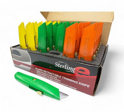 119-2D Fluro Retractable Trimming Knife (Display Box 36)