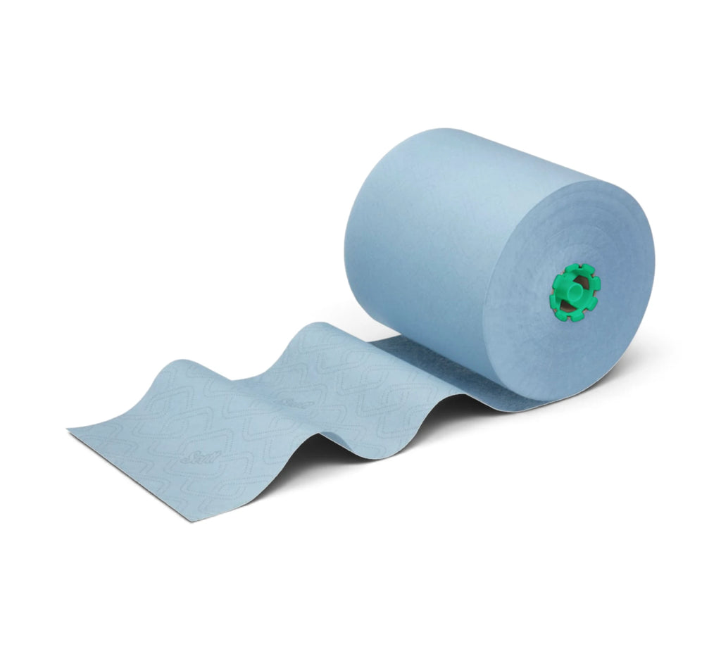 6667 Scott® Control™ Printed Blue Hardroll Hand Towel 6 rolls/ctn, 305m/roll (1,830m/ctn)