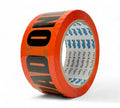 1001P 48mm x 66m TOP LOAD ONLY Low Noise Tape Black on Fluro Orange (36/ctn)