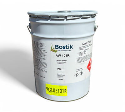 Anchorweld AW101R roller brush grade contact adhesive 20L displayed for industrial bonding of laminates rubber or metal