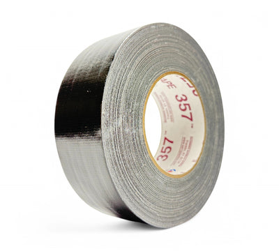 Black 48mm x 40m gaffer cloth tape displayed in rolls for secure stage rigging, entertainment, and cable management