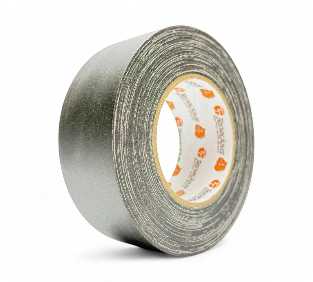 Black 48mm x 30m K969 super matte gaffer tape in ultra-low glare finish for film, theatre, and broadcast use