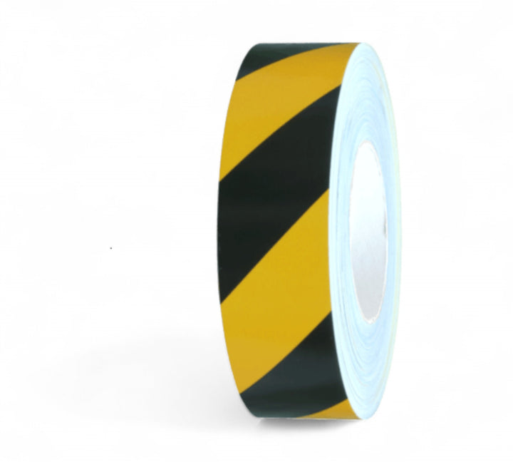 5007 reflective tape available in yellow and black stripes or red and white stripes for high visibility hazard marking