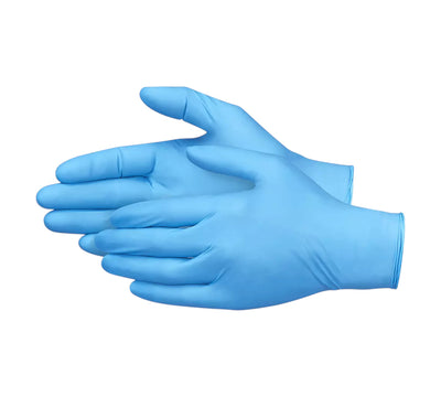 Light Blue Nitrile Gloves Powder Free Box 100 (10/ctn)