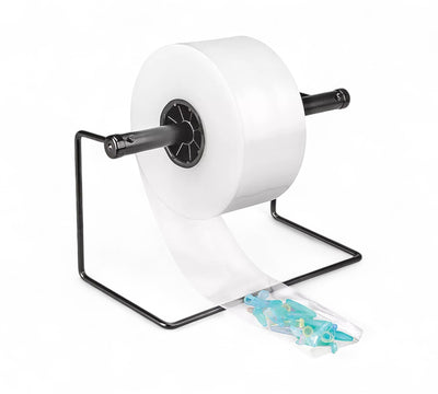 Lay flat tube 150mm x 100um x 541m shown coiled for packaging, tubing, or construction wrap