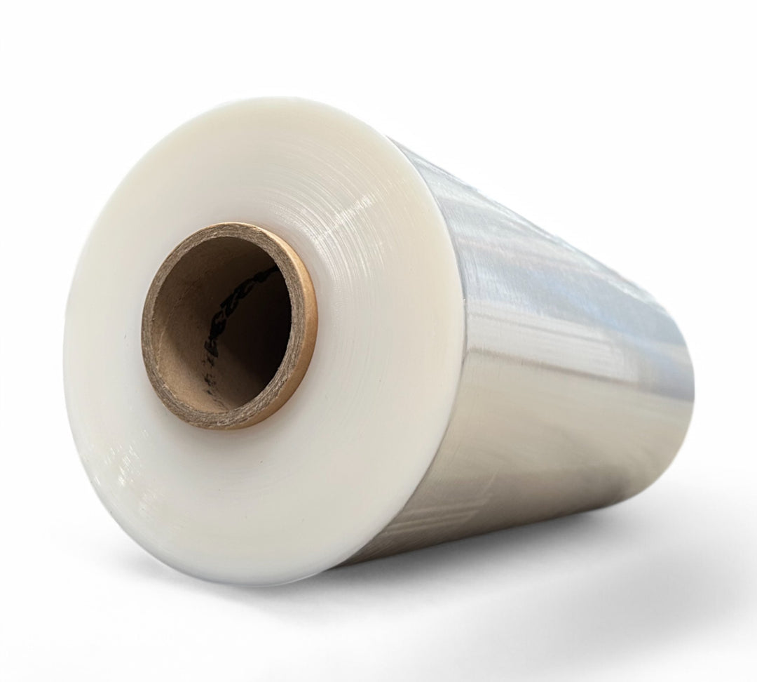 Macwrap M23 heavy-duty 500mm x 1630m clear machine stretch film for heavy and irregular pallet loads, 40 per pallet