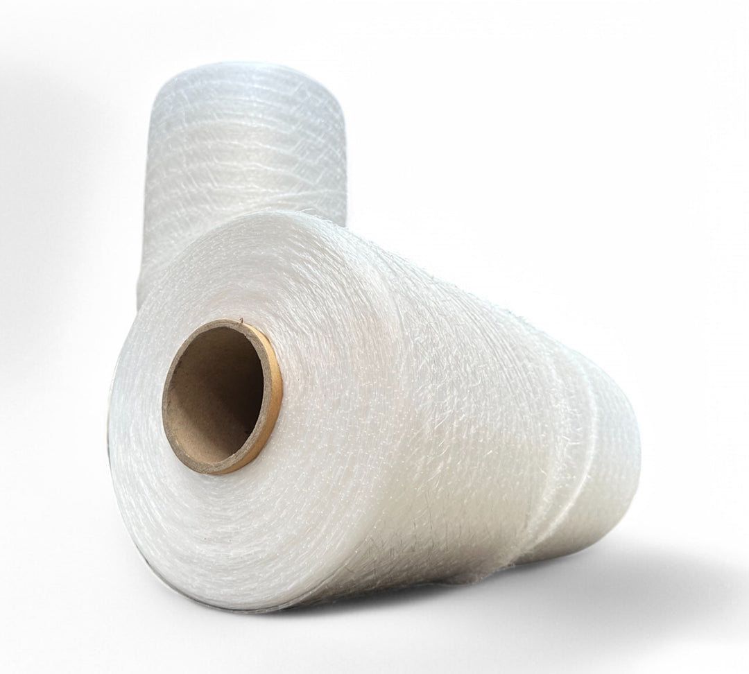 Machine pallet netting 500mm x 3500m shown rolled for automated pallet wrapping and breathable load containment