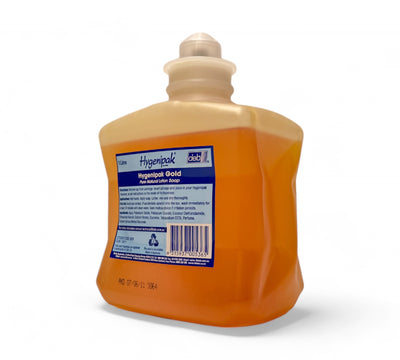 Deb Hygenipak Gold hand cleaner 1L shown for skin-safe industrial hand cleaning with high degreasing power