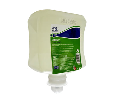 Deb Pure Wash 1L displayed for allergen-free handwashing in food processing or healthcare