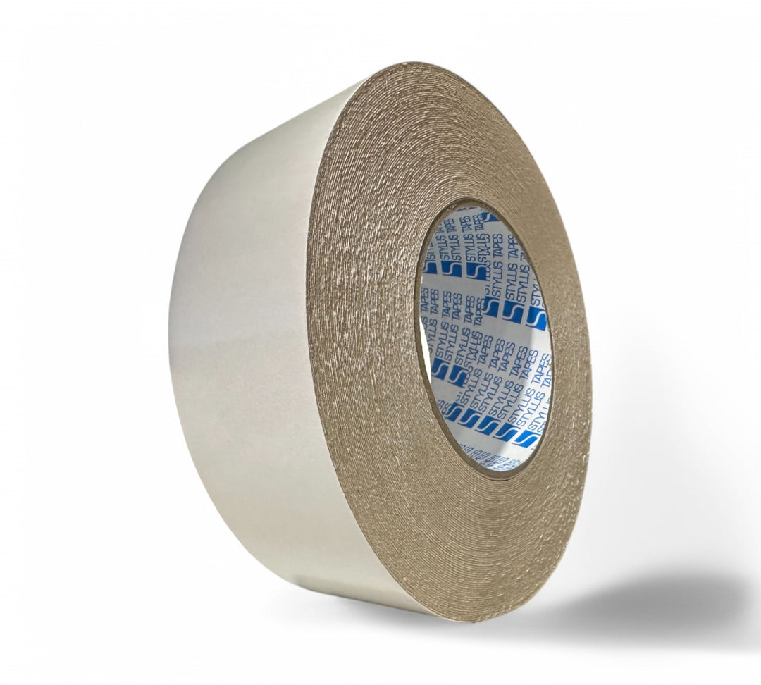 720 double sided cloth tape 48mm x 25m displayed in roll for carpet installation signage or exhibition mounting