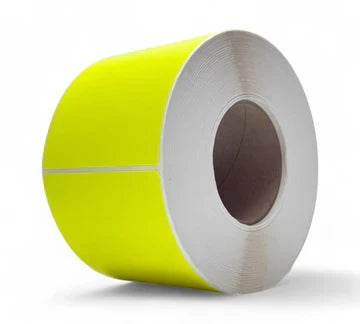 103 x 124mm Fluro Yellow Thermal Transfer Label 1000/roll (3000/ctn)