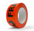 1001P 48mm x 66m FRAGILE Low Noise Tape Black on Fluro Orange (36/ctn)