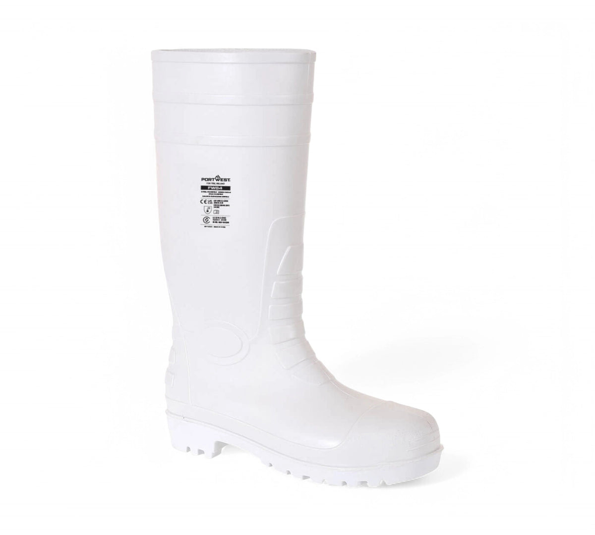 White PVC food industry gumboots