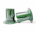 Green plastic handles for hand stretch film rolls