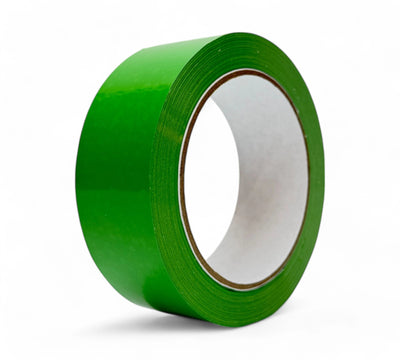 Green 36mm x 66m BT277 PVC tape in rolls designed for general sealing, marking, or safety identification