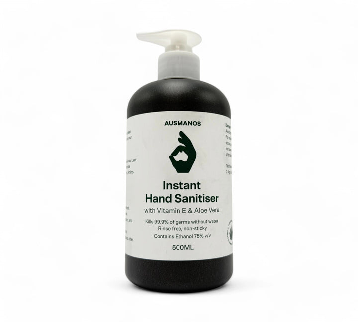Hand sanitiser gel 75 percent alcohol 500ml pump displayed for personal hygiene in offices and industrial areas