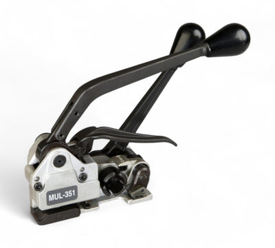 PET strapping combination tool with built-in tensioner and crimper for plastic strapping