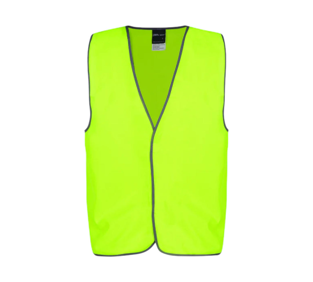 HiVis day safety vest yellow 3XL displayed with extra room and bold color for daytime visibility in larger sizes