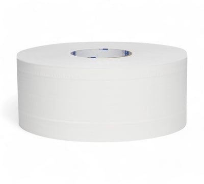 KLEENEX compact jumbo roll toilet tissue shown in bulk rolls for commercial use in high-traffic areas