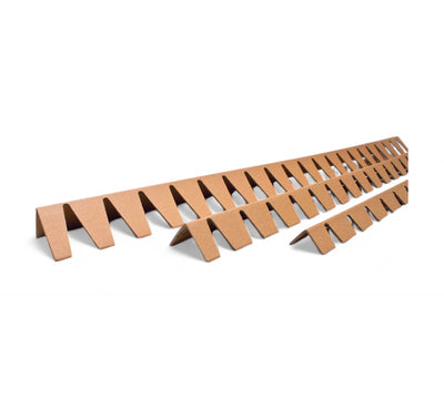 Circoflex kraft cardboard angles 4m x 40 x 40 x 3mm displayed for flexible and strong edge protection of awkward loads