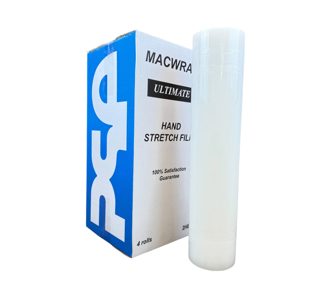Macwrap H30 ultimate hand stretch film with high load retention, 4 rolls per carton, 200 cartons per pallet