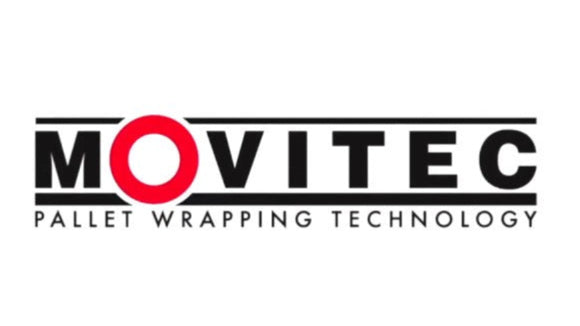 Movitec logo for pallet wrapping technology on a white background