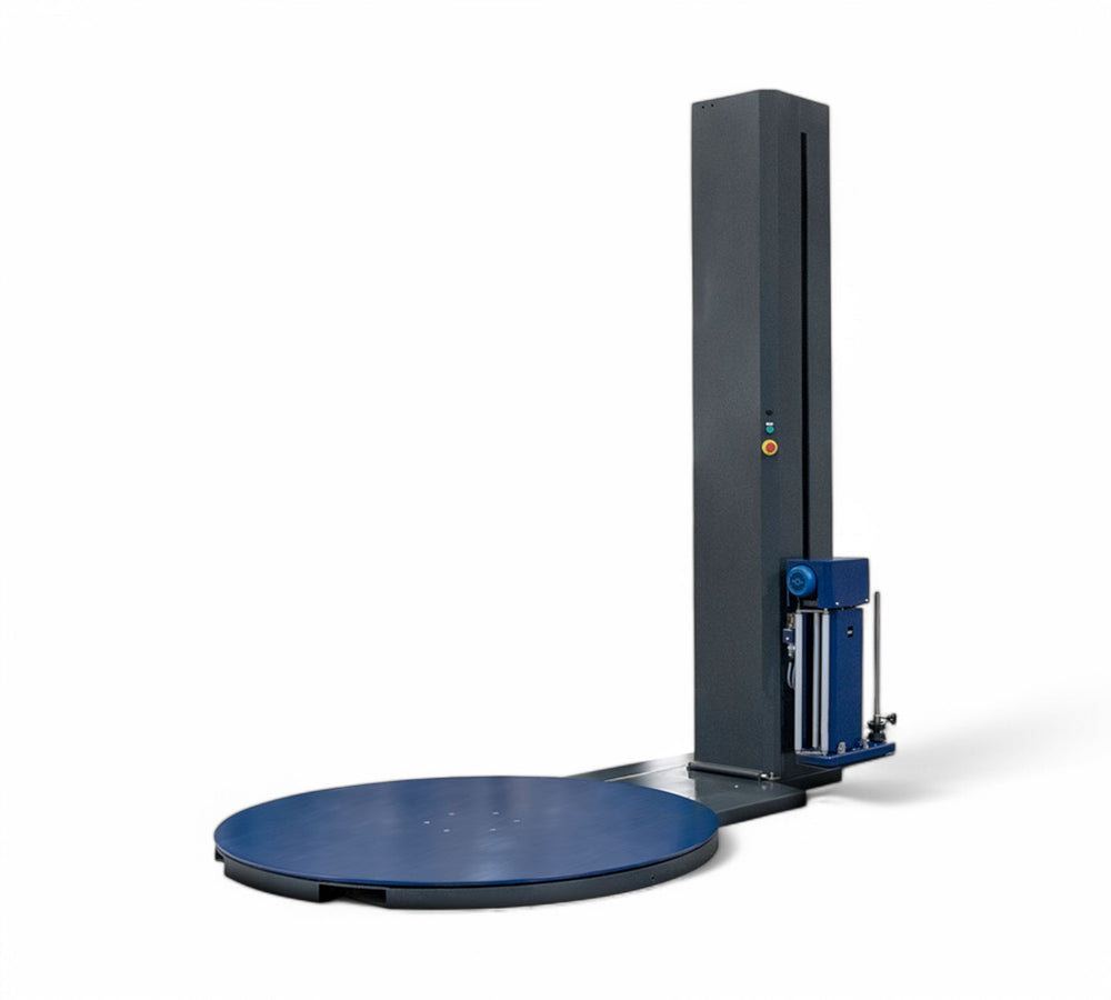 PSE 5100 stretch wrapper with powered turntable and advanced film delivery system for efficient pallet load containment
