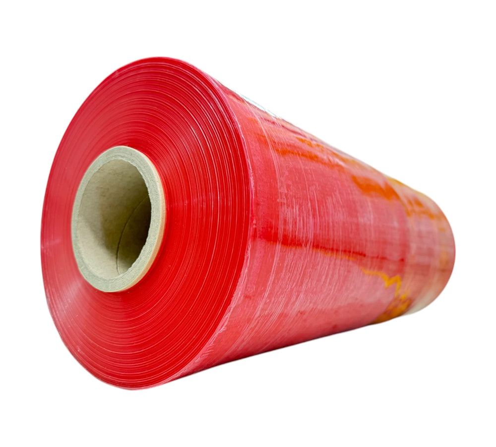 S25 red 500mm x 23um x 1300m machine stretch film for color-coded pallet identification and wrapping