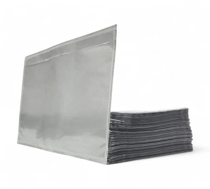 150 x 230mm Self Adhesive Invoice Enclosed Envelopes White (500/ctn) Slit 230 Side