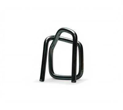 12mm wire buckles shown in cartons of 1000 for strong tension retention in manual strapping