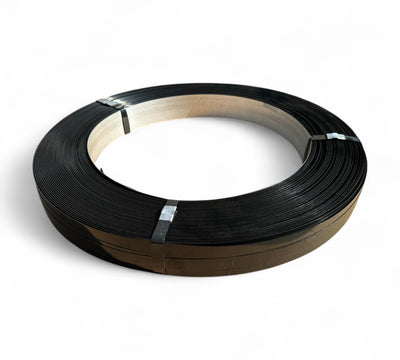 Wound rope steel strapping roll for heavy-duty pallet and load securing