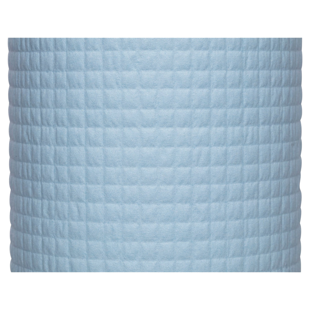 Wypall X50 blue wipers 4193 shown packed 3 rolls per carton for bulk use across multiple workstations